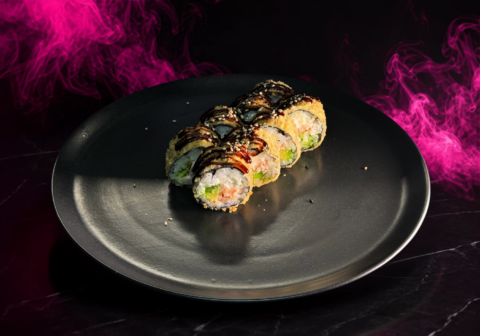 Tempura cu somon